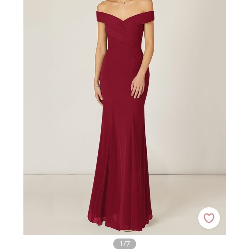 Azazie Lecia Cabernet Dress